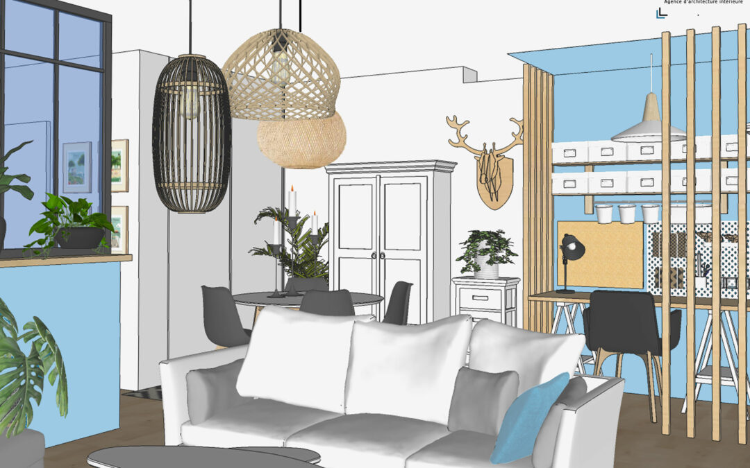 Projet petit appartement – Aménagement Nantes
